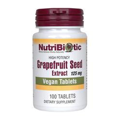 NutriBiotic Grapefruit Seed Extract-tablets, 125 mg. 100 Tabs